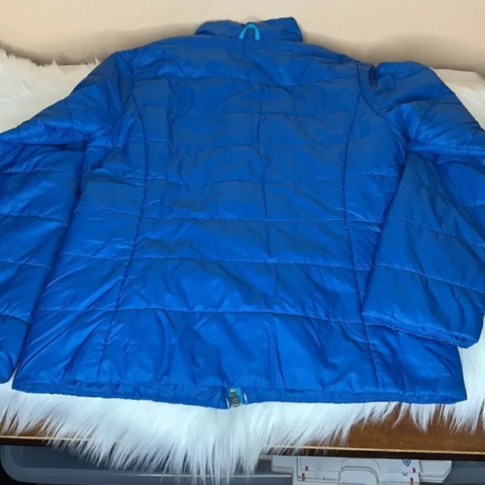 Lands’ End Blue Lightweight Puffer Jacket Size M 10/12